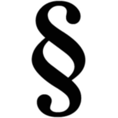Baumsachverständigenbüro Alexander Kraus Logo mit Paragraphenzeichen.